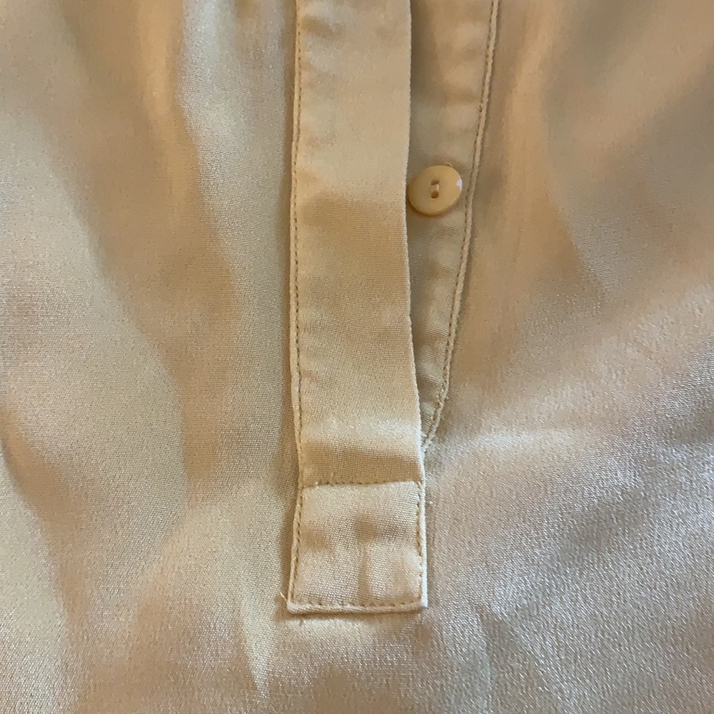 CLASSIQUES ENTIER size 0 yellow 100% silk dress in very good condition - Picture 8 of 9